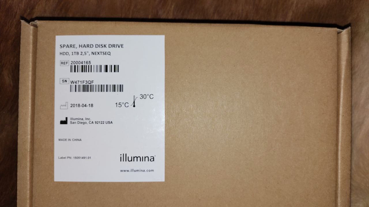 Illumina Hard drive for Nextseq